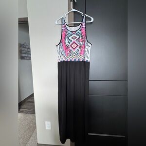 Aztec Print Maxi Dress